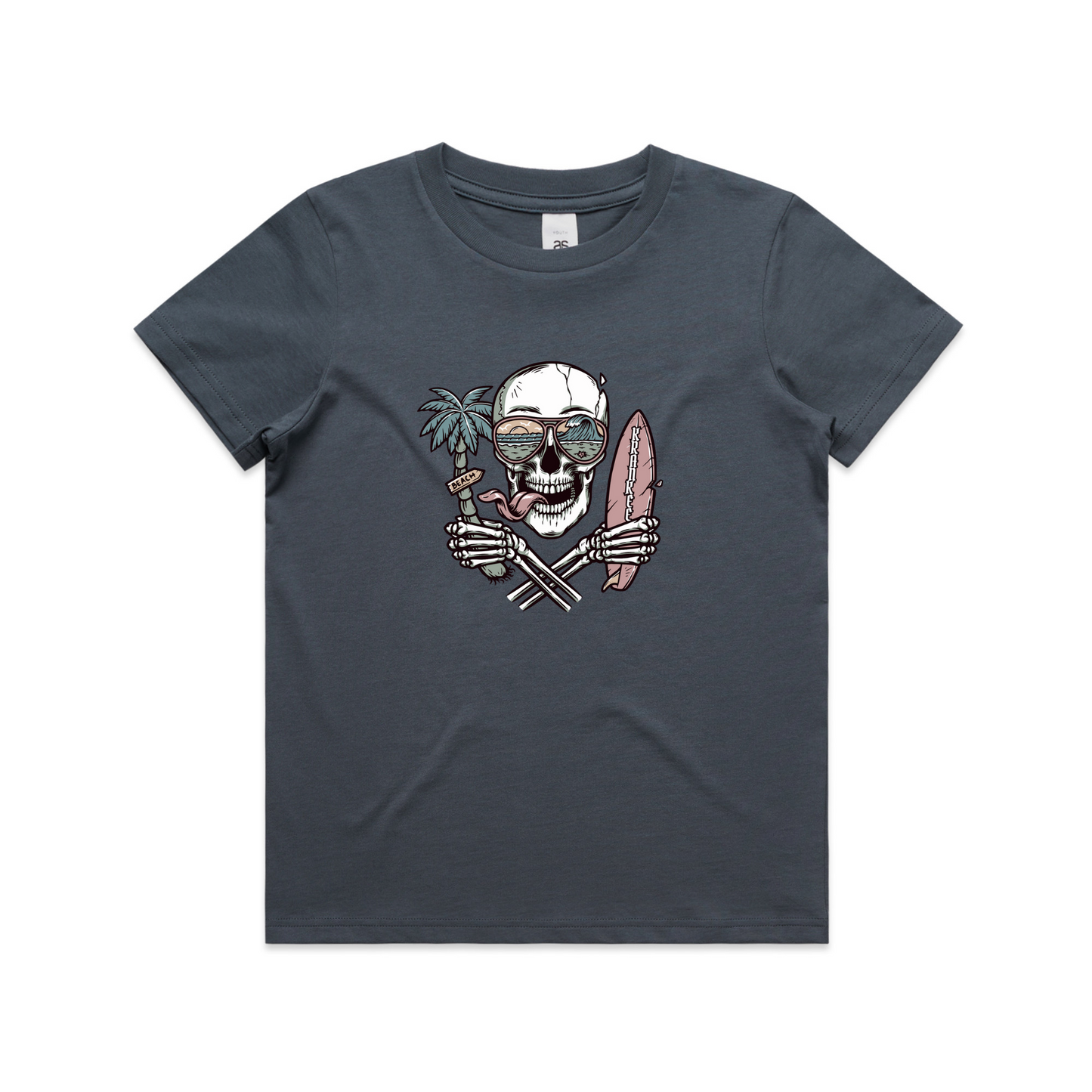 Kids Surf Skull Tee