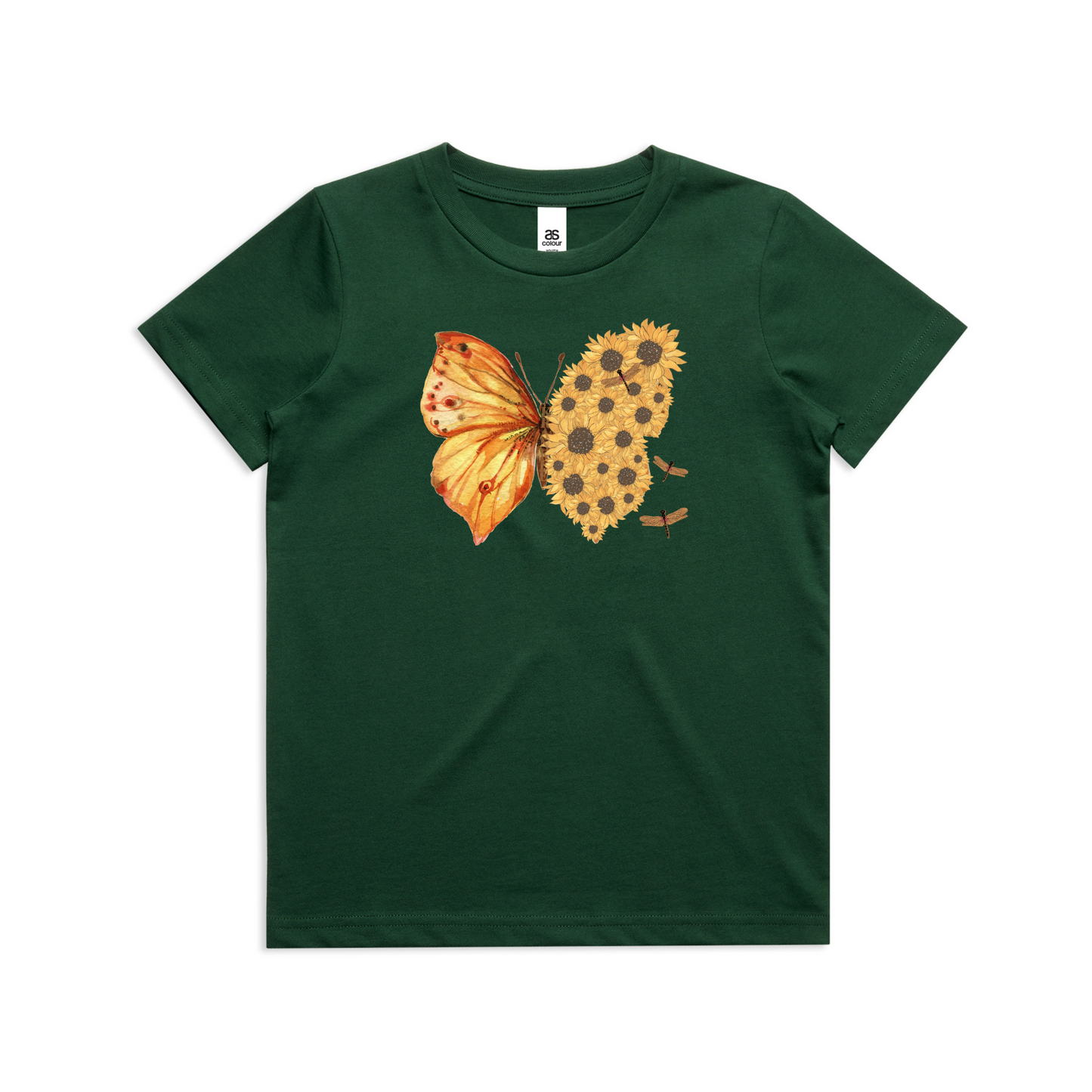 Kids Flutterby Sunflower Tee