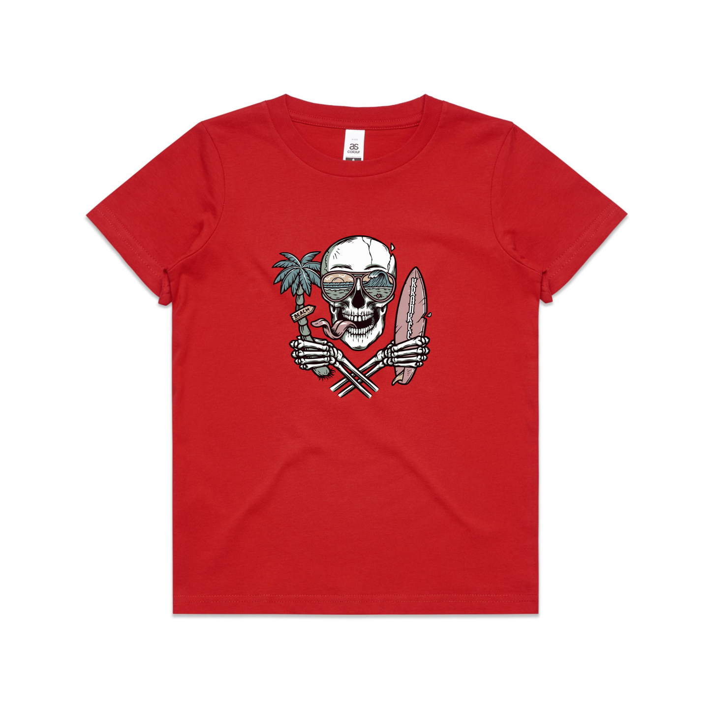 Kids Surf Skull Tee