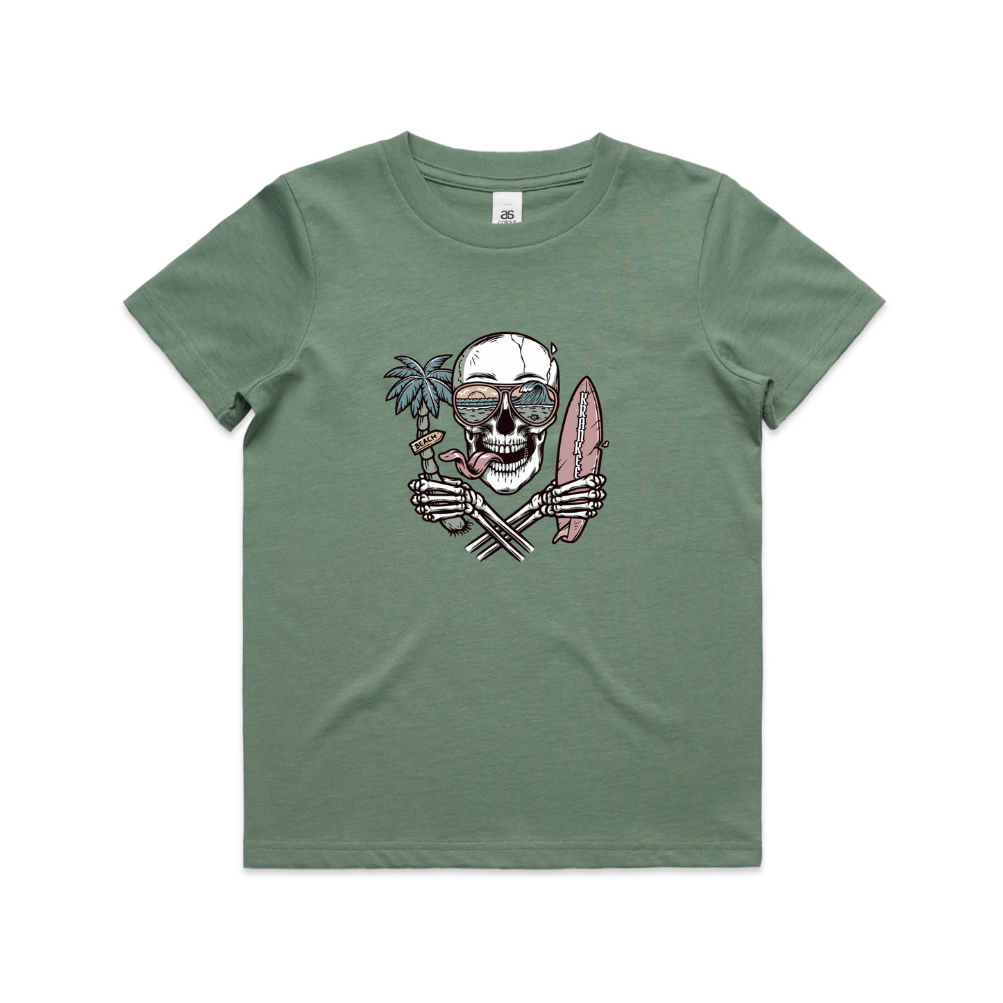 Kids Surf Skull Tee