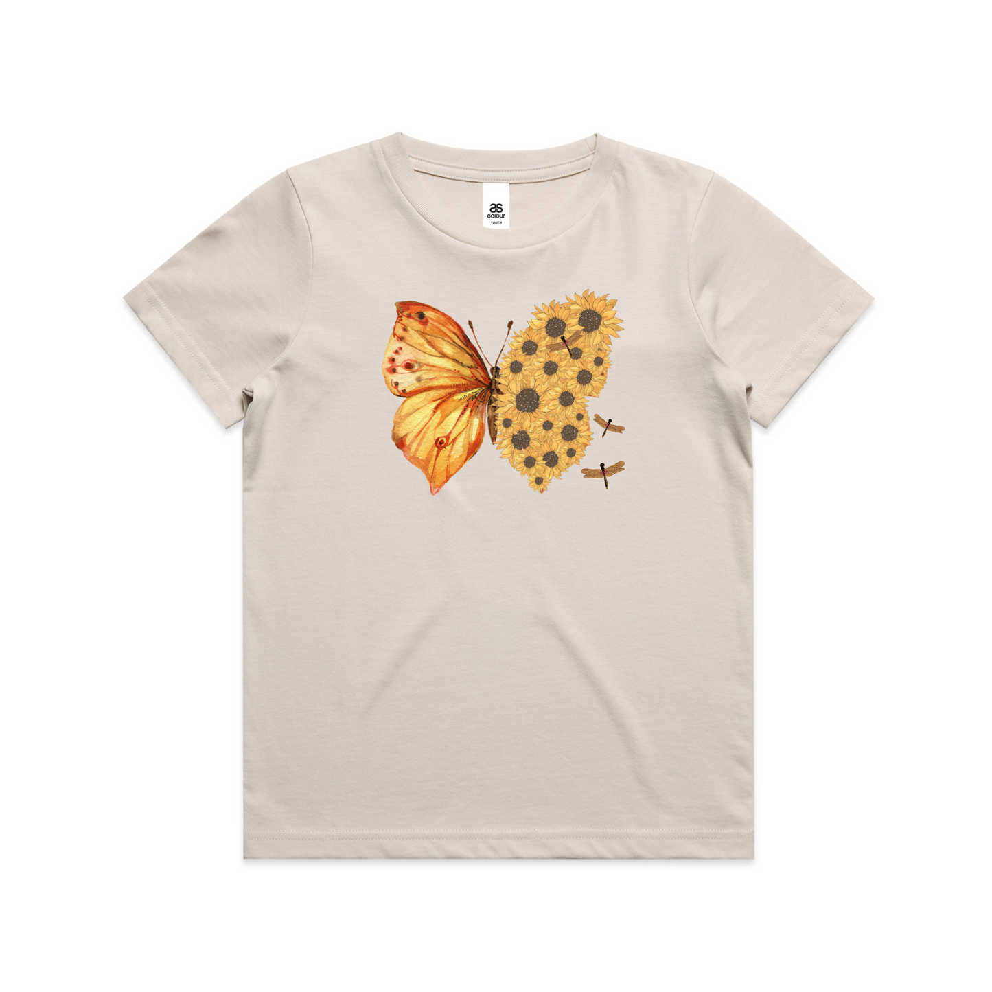 Kids Flutterby Sunflower Tee