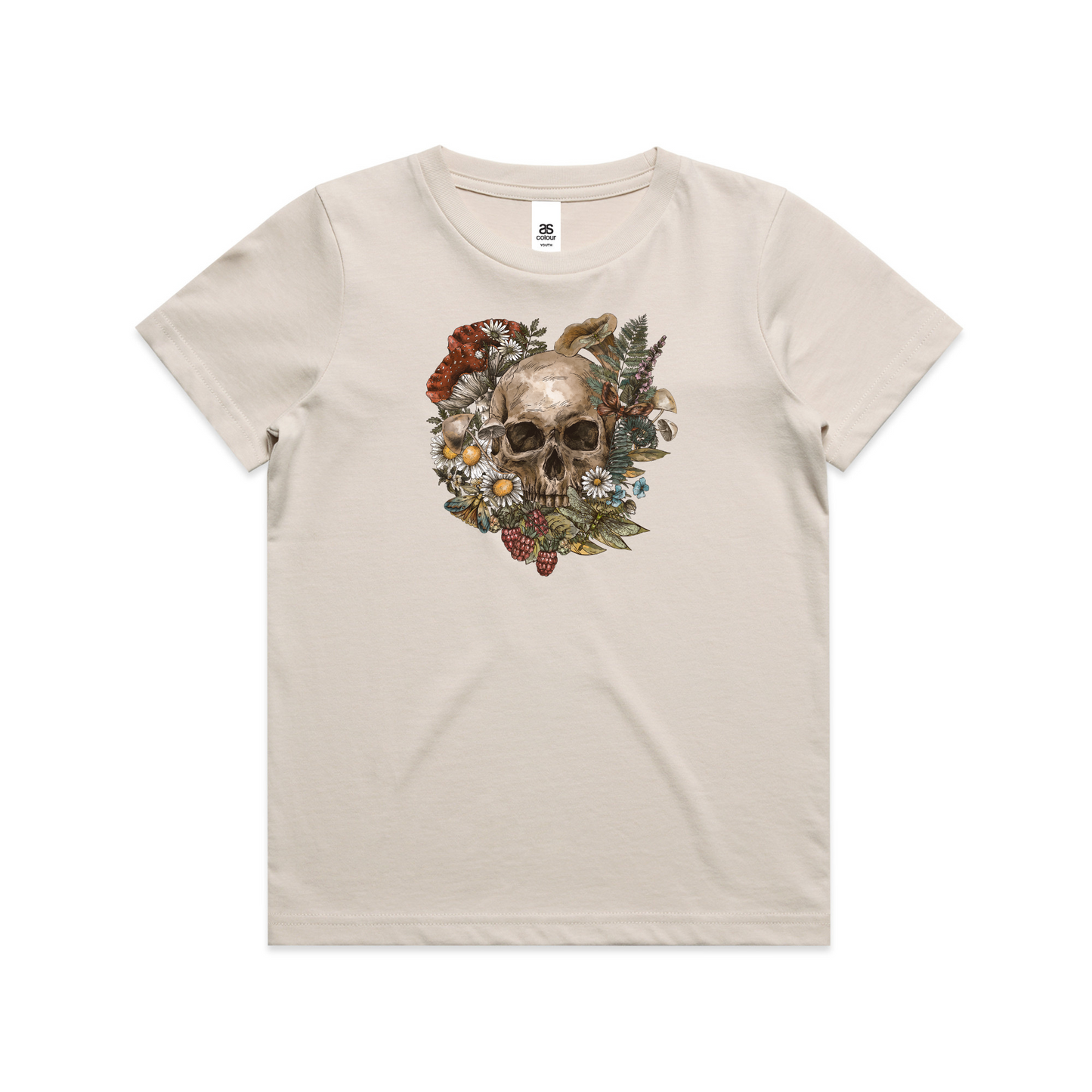 Kids Wild Flora Skull Tee