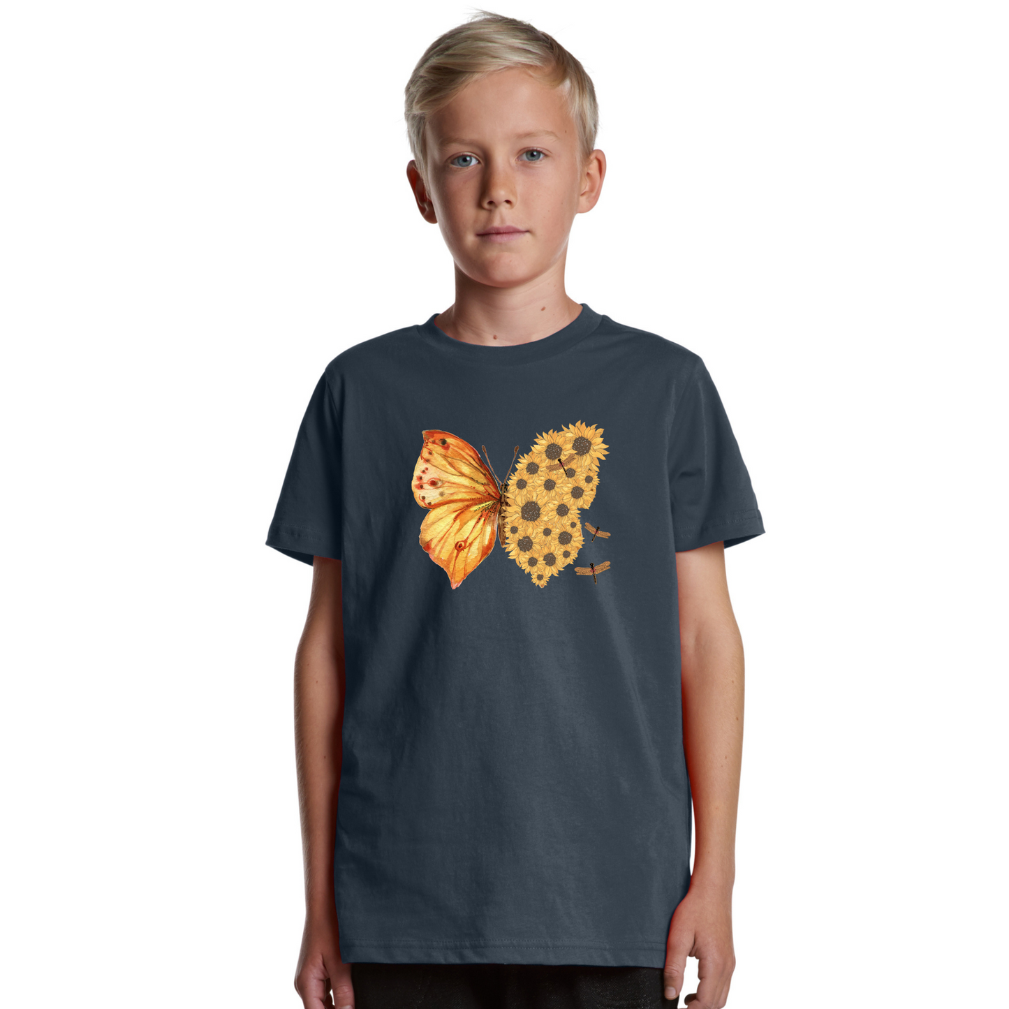 Kids Flutterby Sunflower Tee