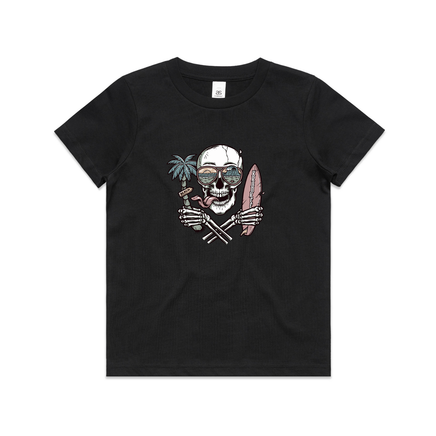 Kids Surf Skull Tee