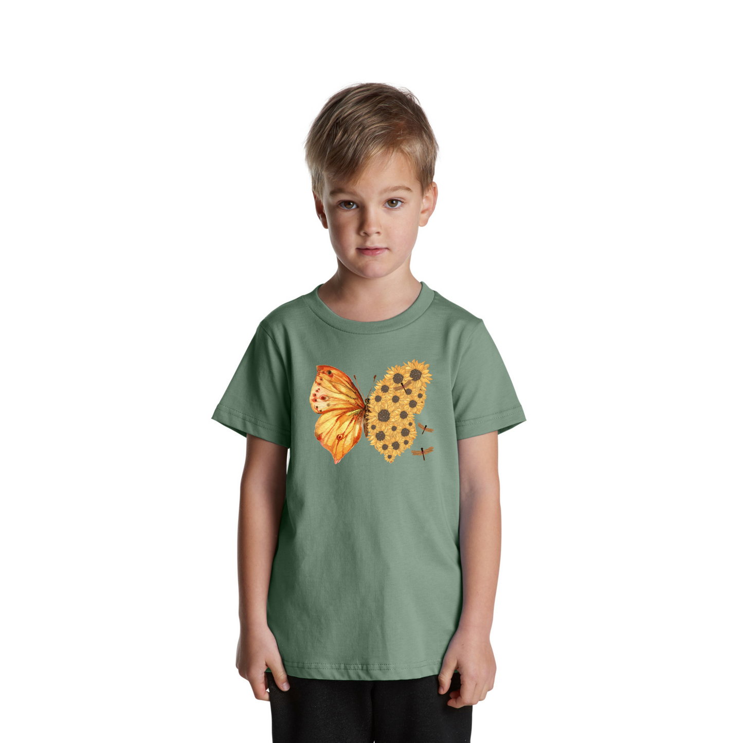 Kids Flutterby Sunflower Tee