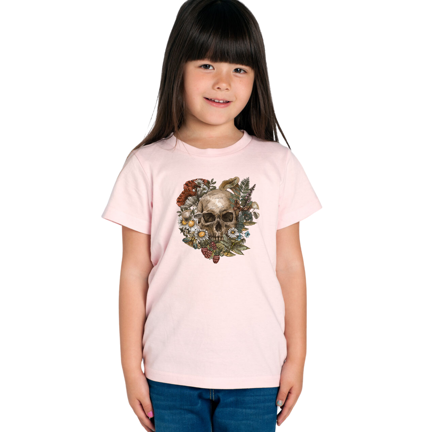Kids Wild Flora Skull Tee