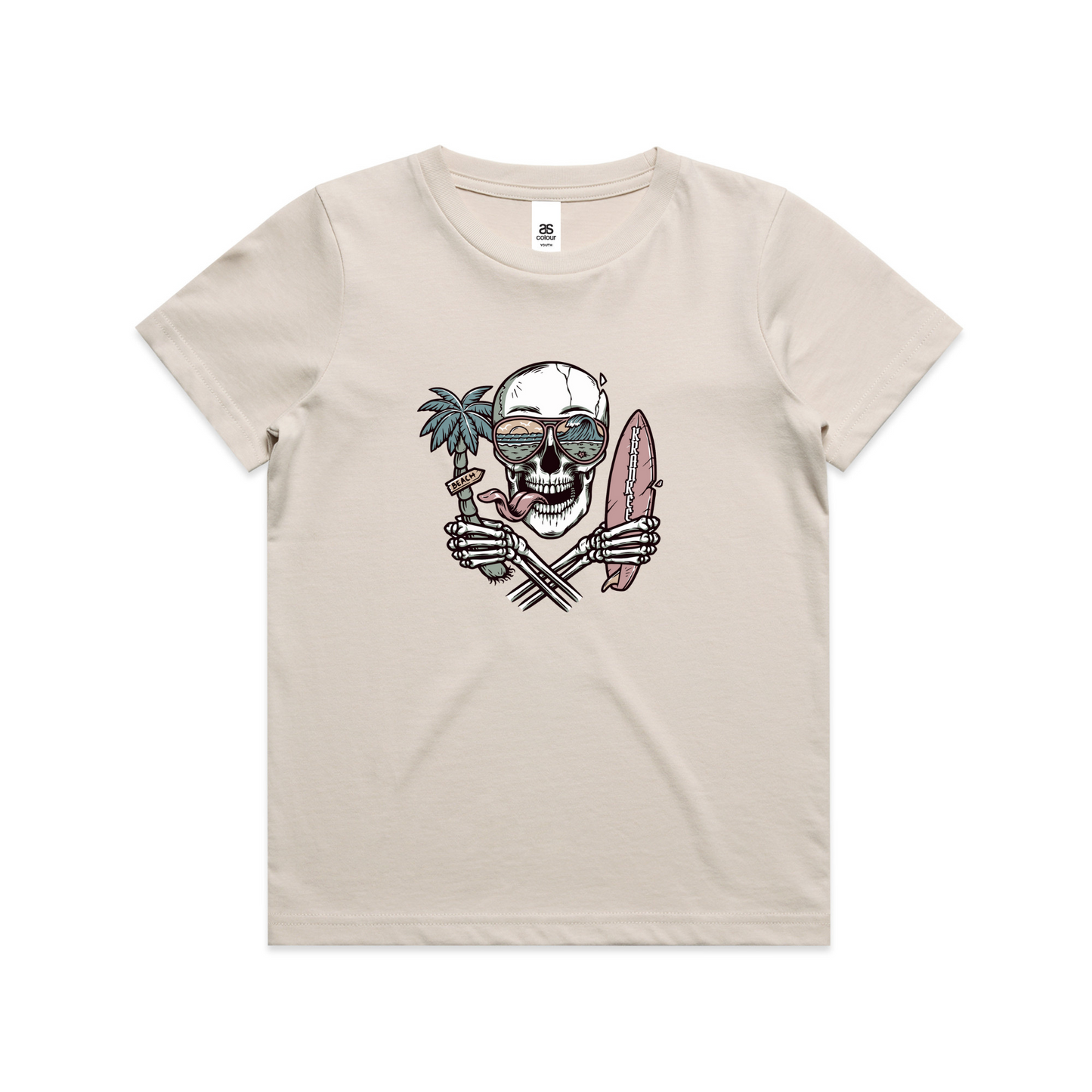 Kids Surf Skull Tee