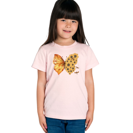 Kids Flutterby Sunflower Tee