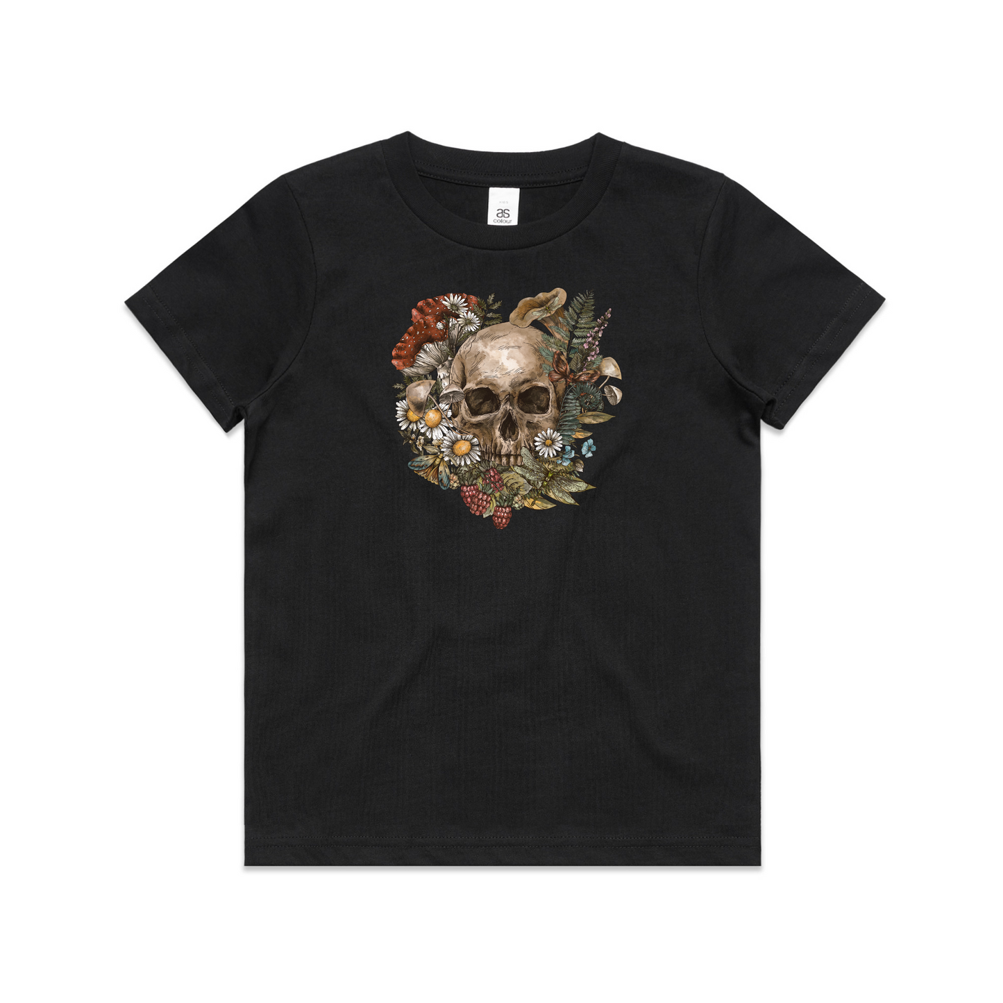 Kids Wild Flora Skull Tee