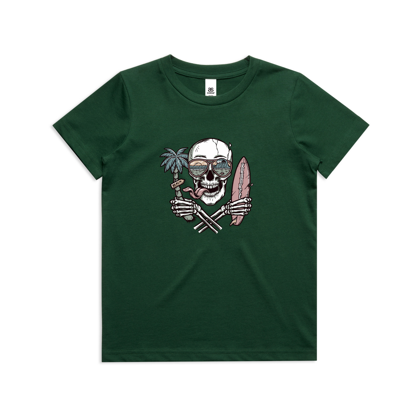 Kids Surf Skull Tee