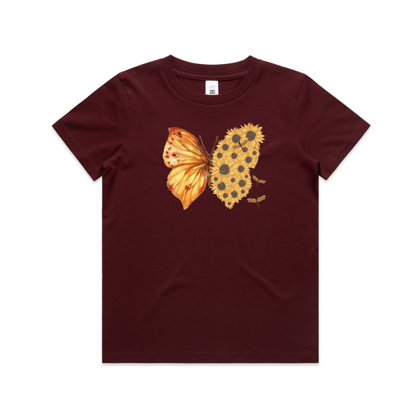Kids Flutterby Sunflower Tee