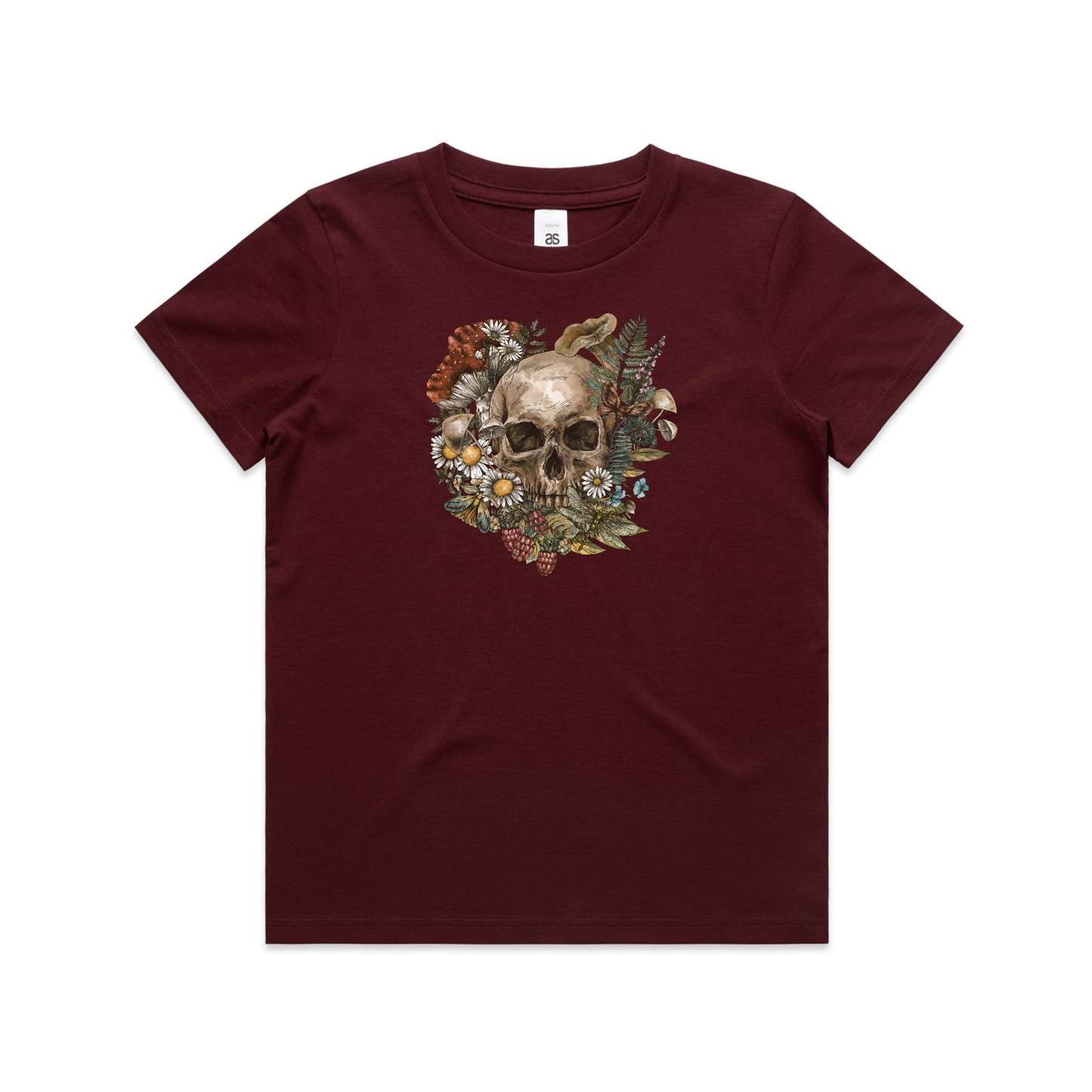 Kids Wild Flora Skull Tee