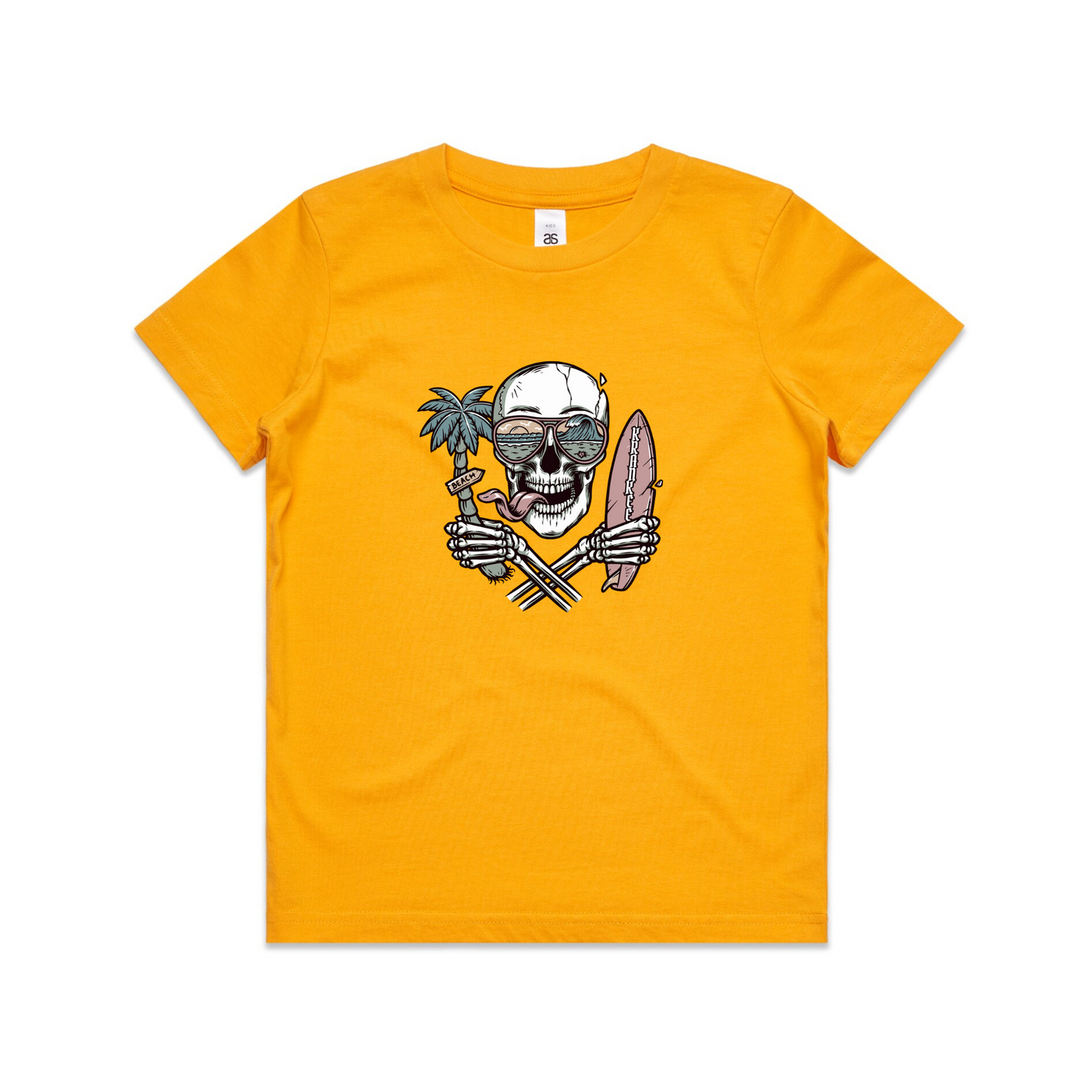 Kids Surf Skull Tee
