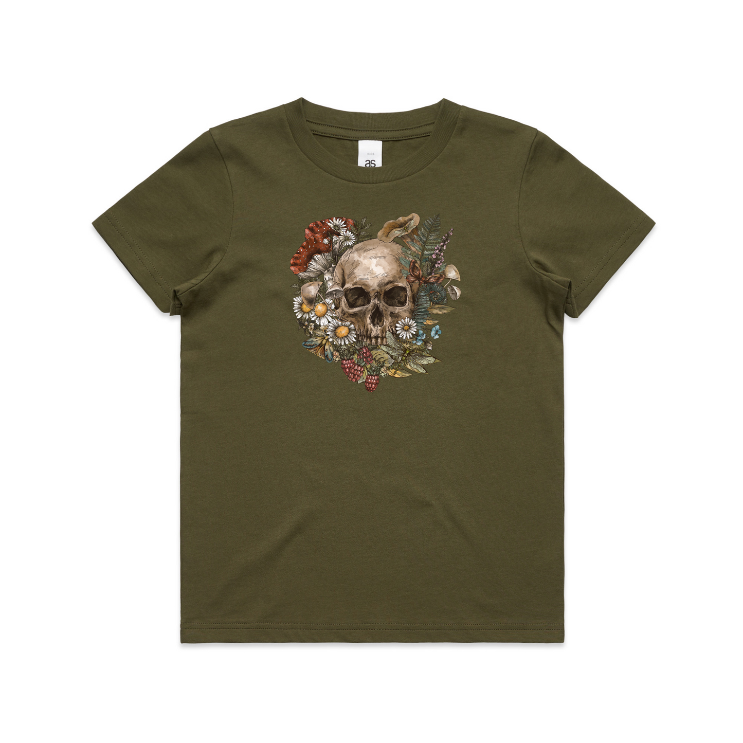 Kids Wild Flora Skull Tee