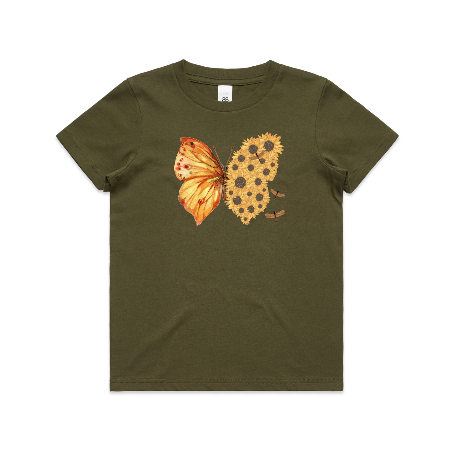 Kids Flutterby Sunflower Tee