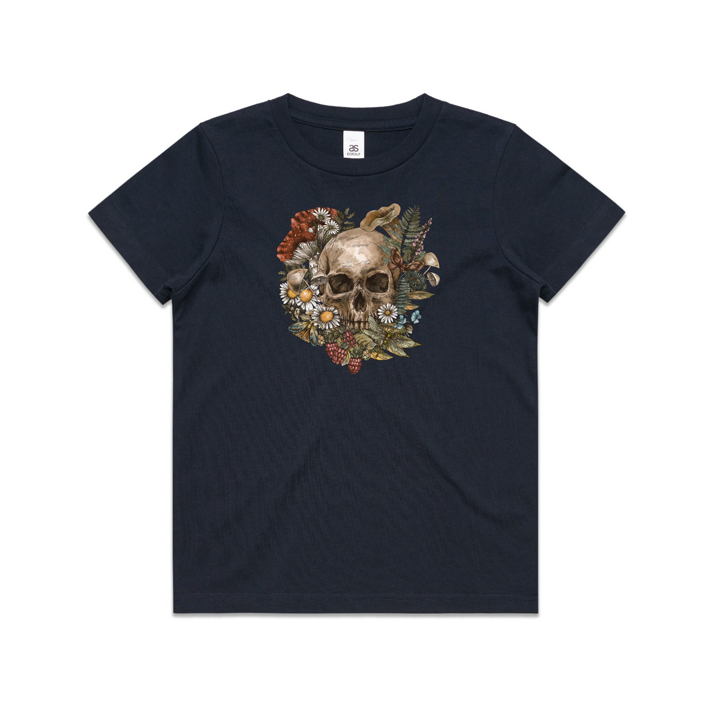 Kids Wild Flora Skull Tee