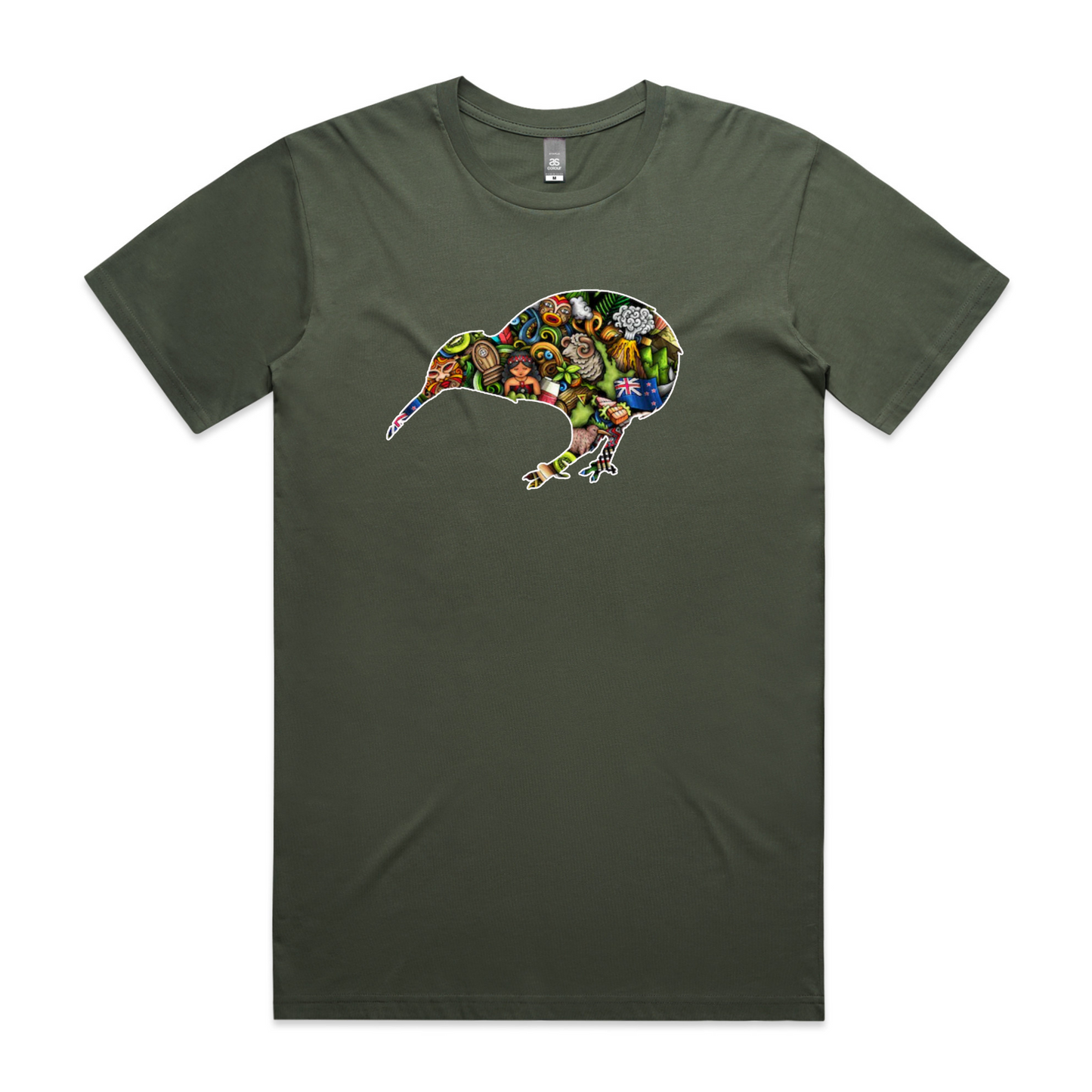 Mens Kiwi Collage Tee