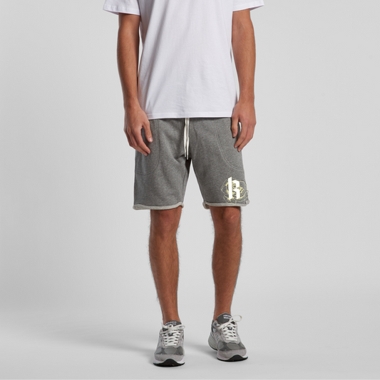 Mens K/Rose Raw Hem Shorts