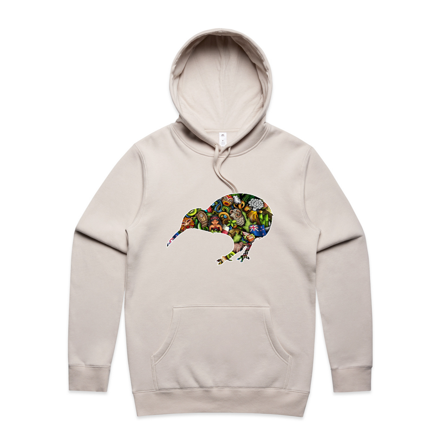 Mens Kiwi Collage Hoodie