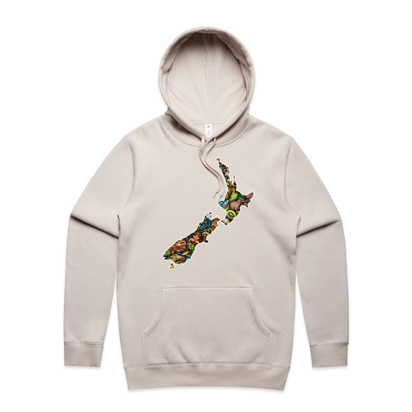 Mens NZ Map Collage Hoodie