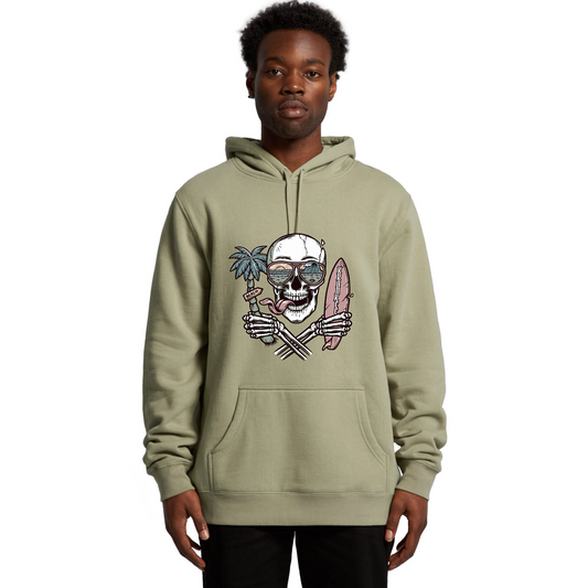 Mens Surf Skull Hoodie