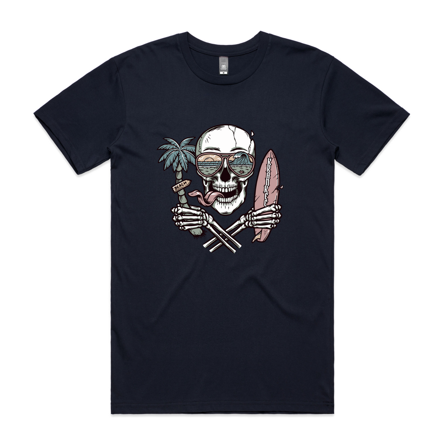 Mens Surf Skull PLUS Tee