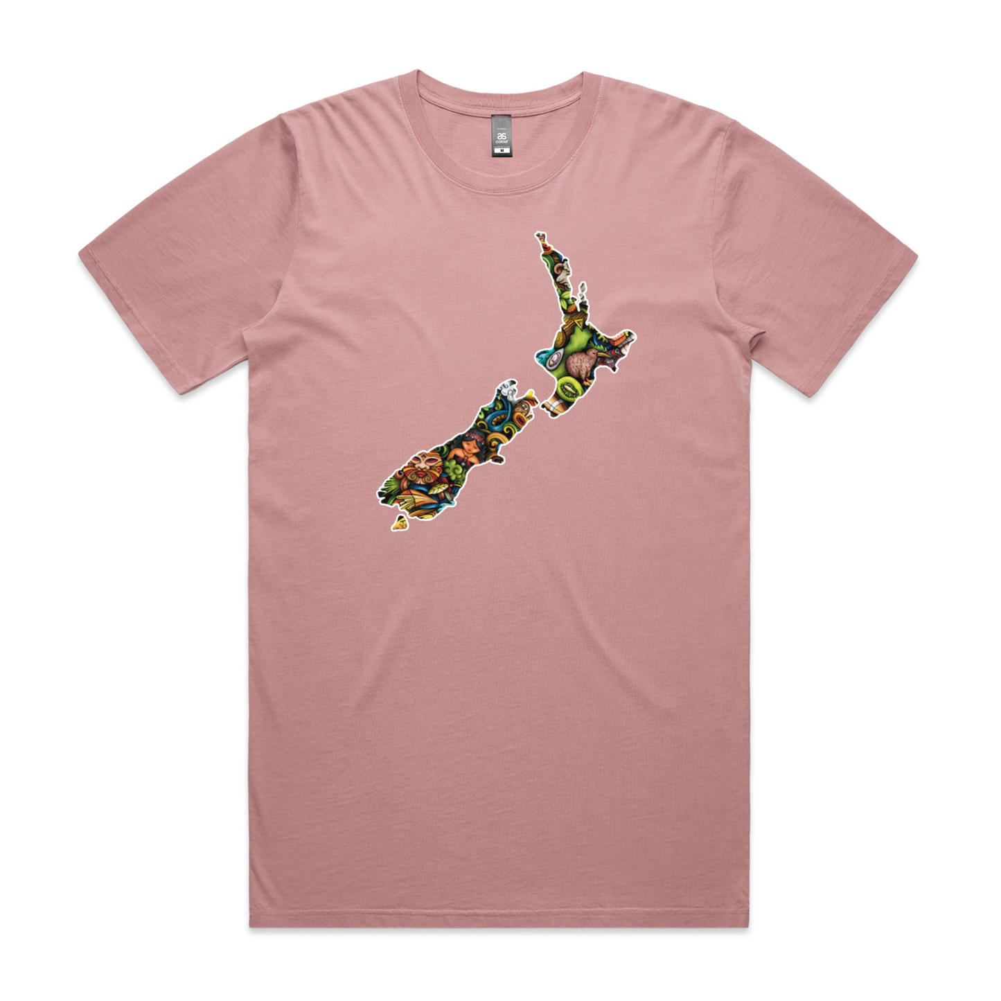 Mens NZ Map Collage Tee