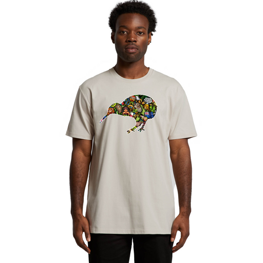 Mens Kiwi Collage Tee