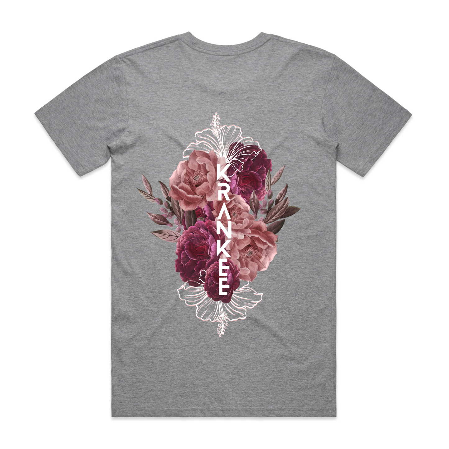 Mens Floral Back PLUS Tee