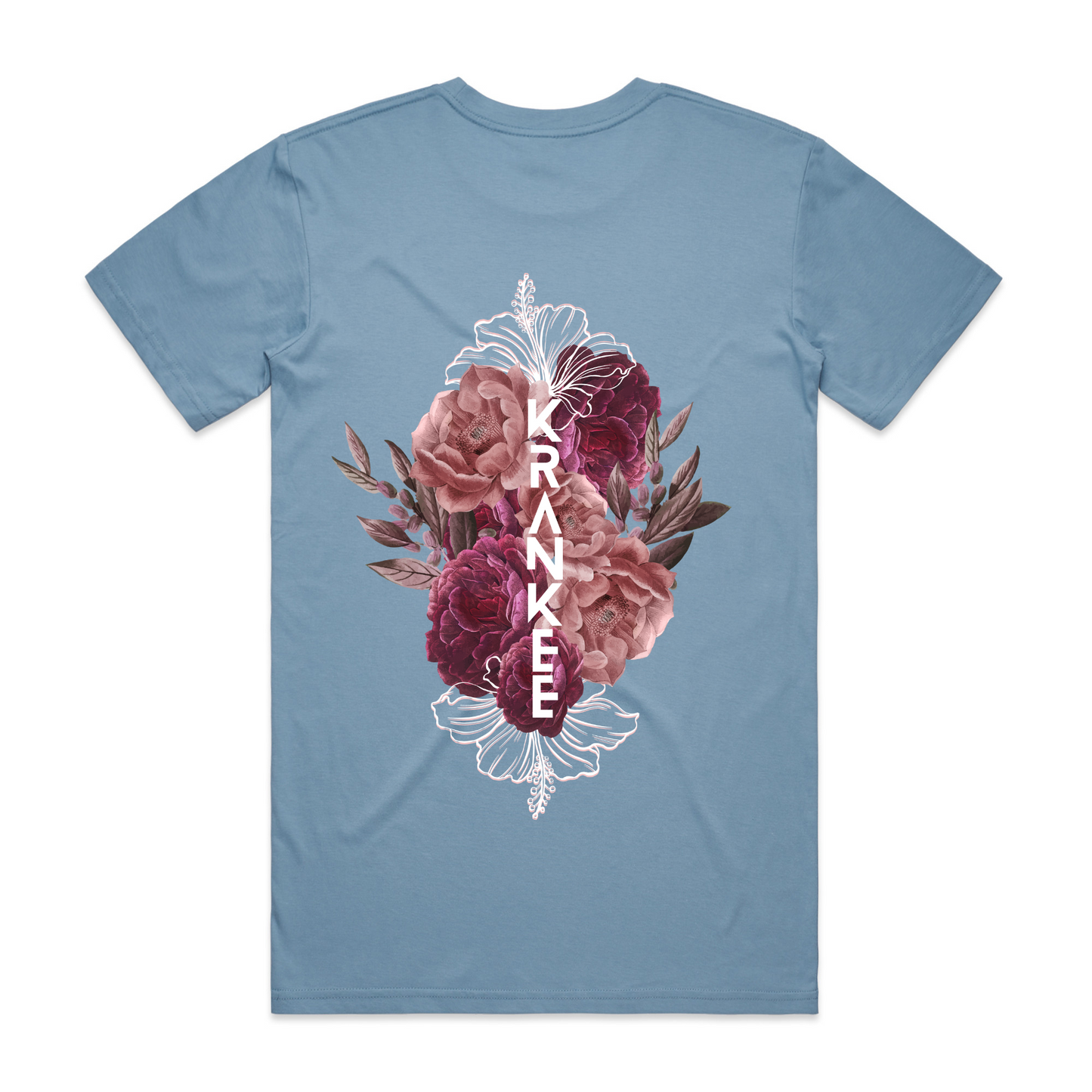 Mens Floral Back PLUS Tee