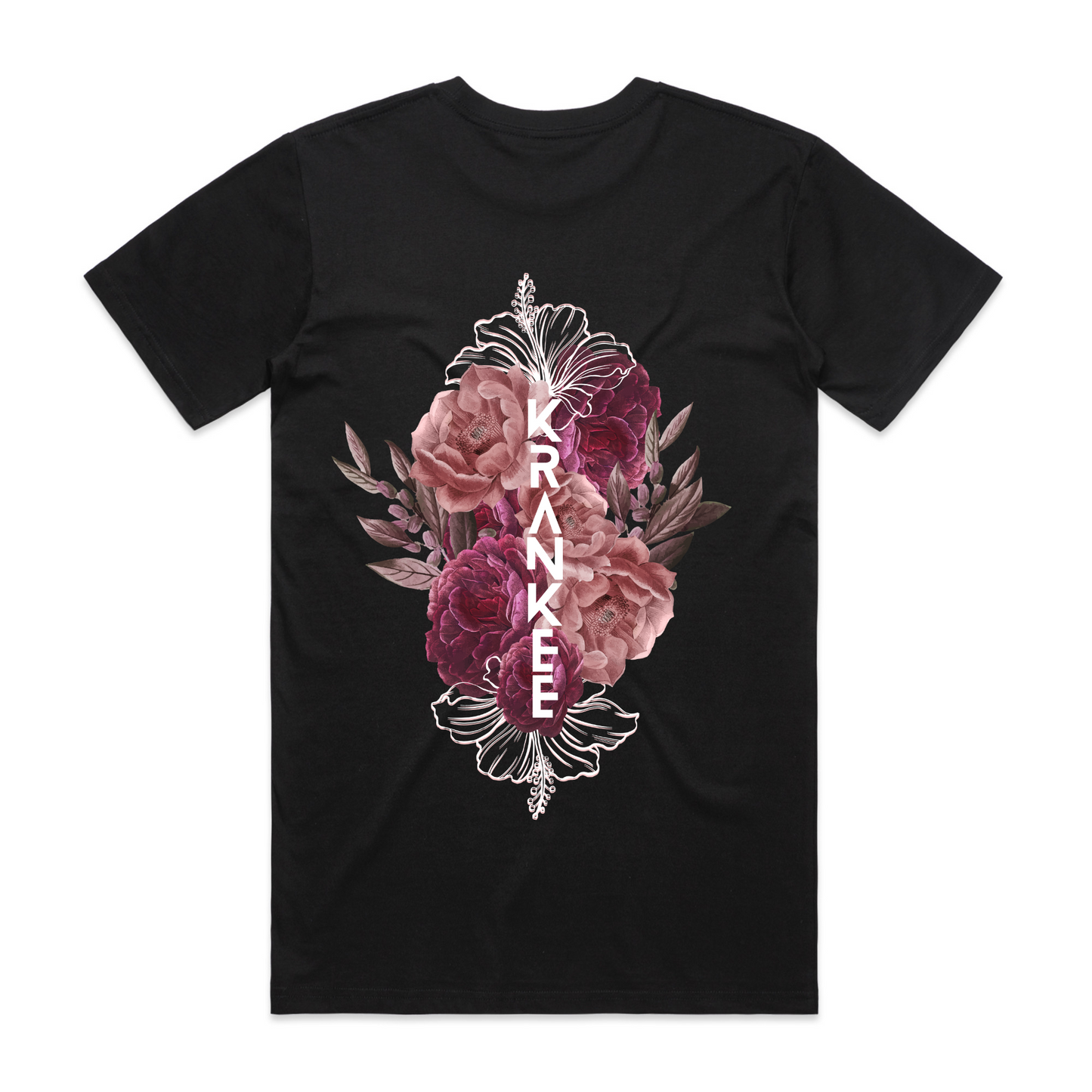 Mens Floral Back PLUS Tee