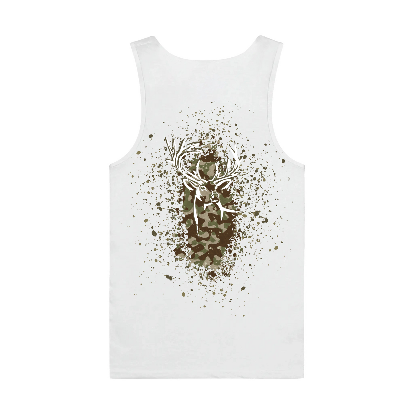 Mens Camo Back Singlet