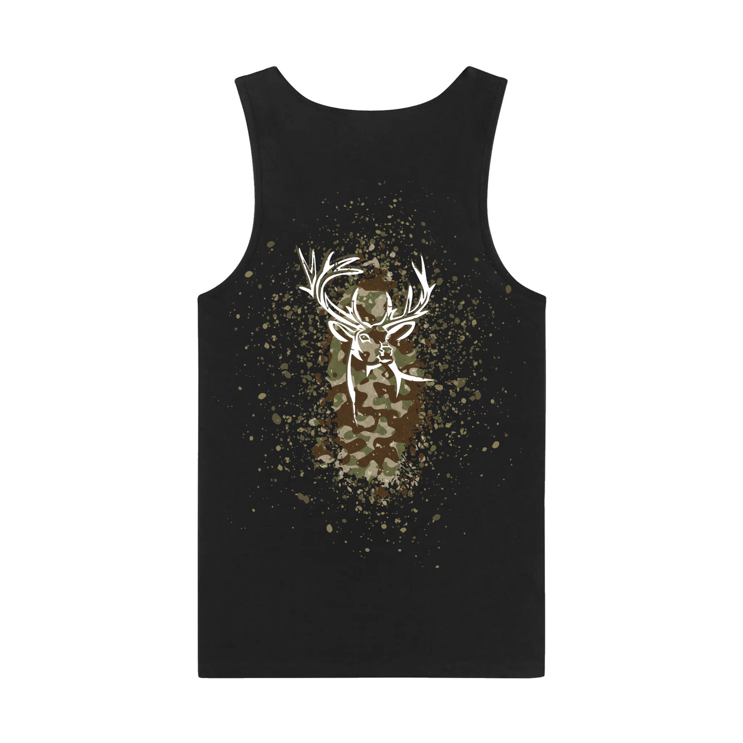 Mens Camo Back Singlet