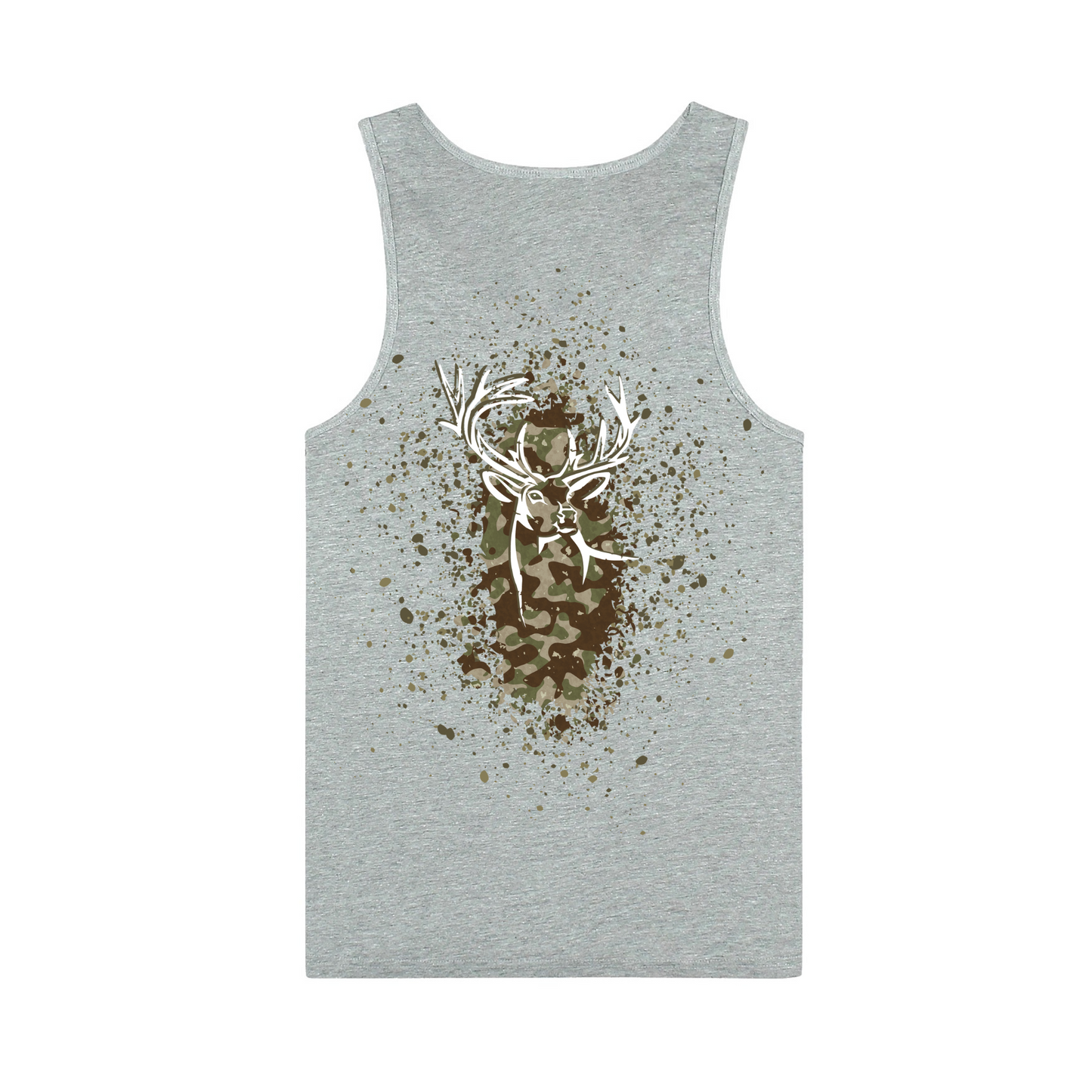 Mens Camo Back Singlet