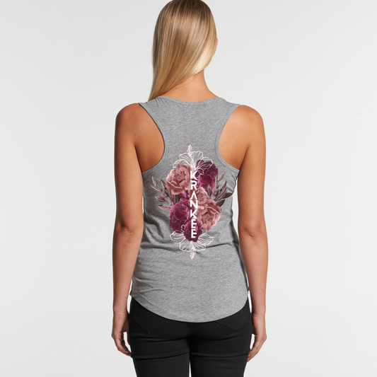 Womens Floral Back Racerback