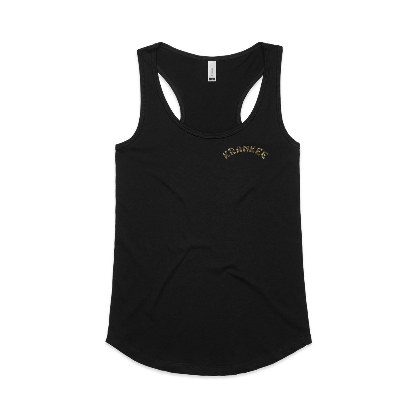 Womens Camo Back Racerback