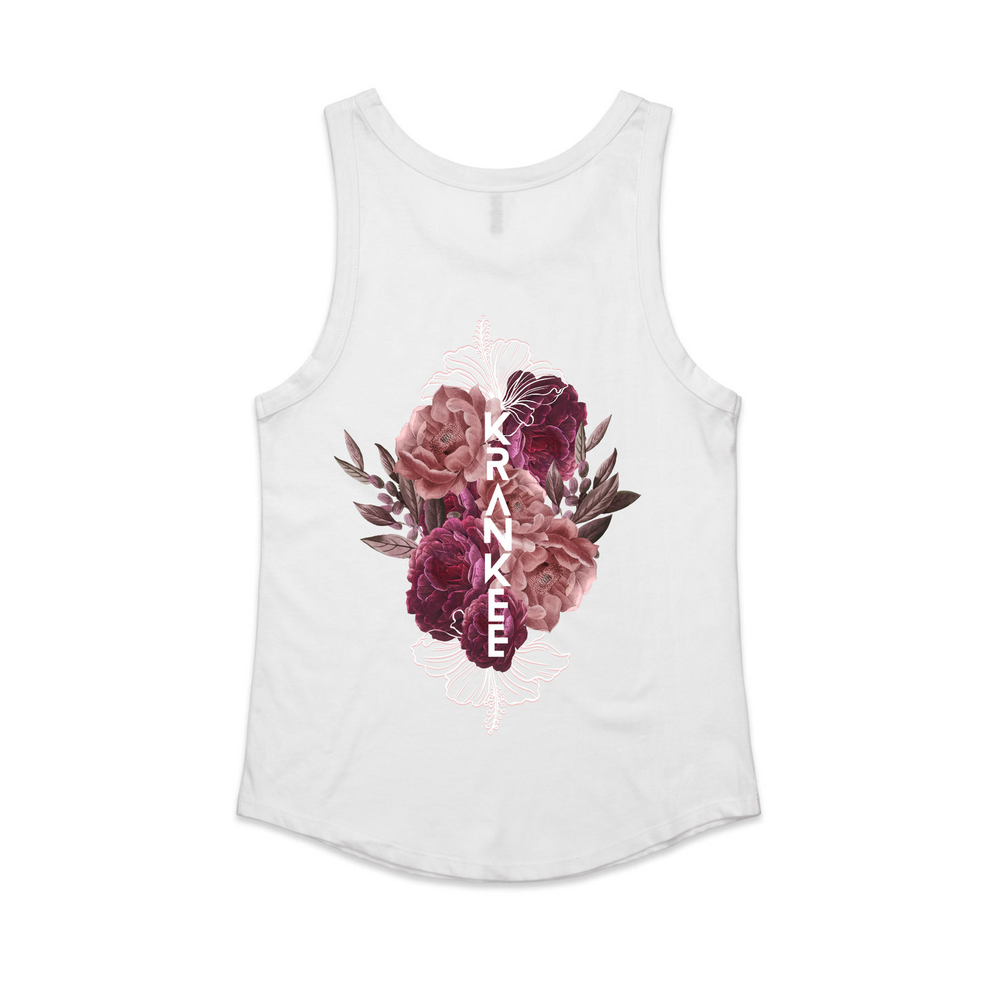 Womens Floral Back Singlet