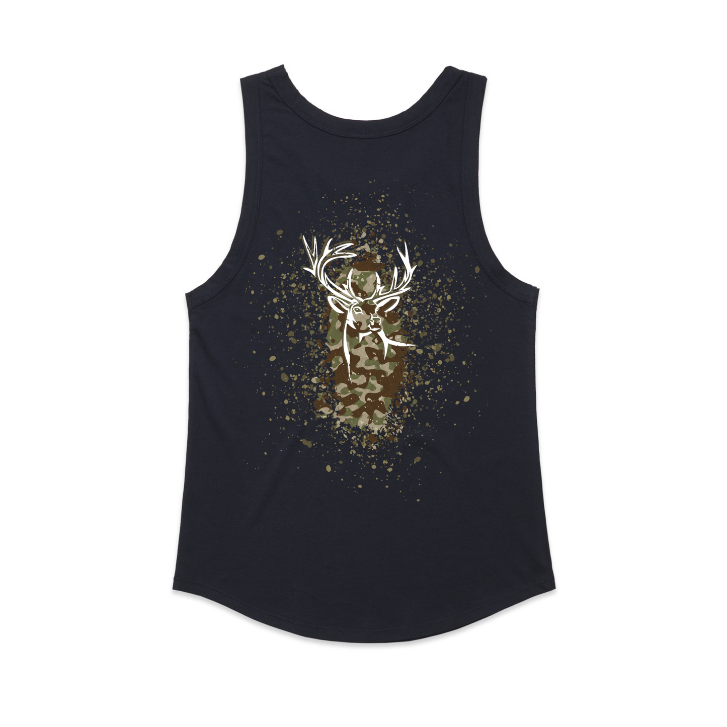 Womens Camo Back Singlet