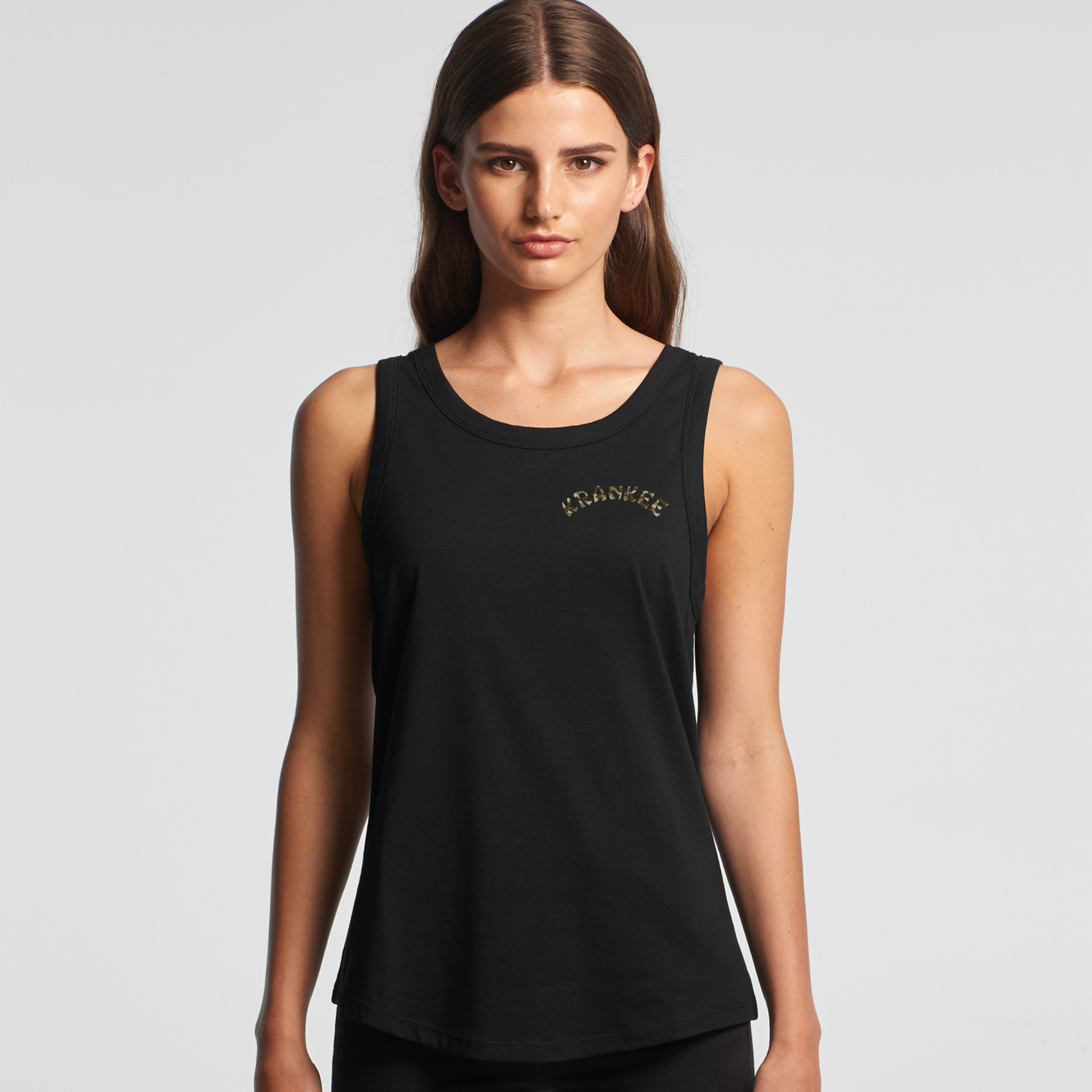 Womens Camo Back Singlet