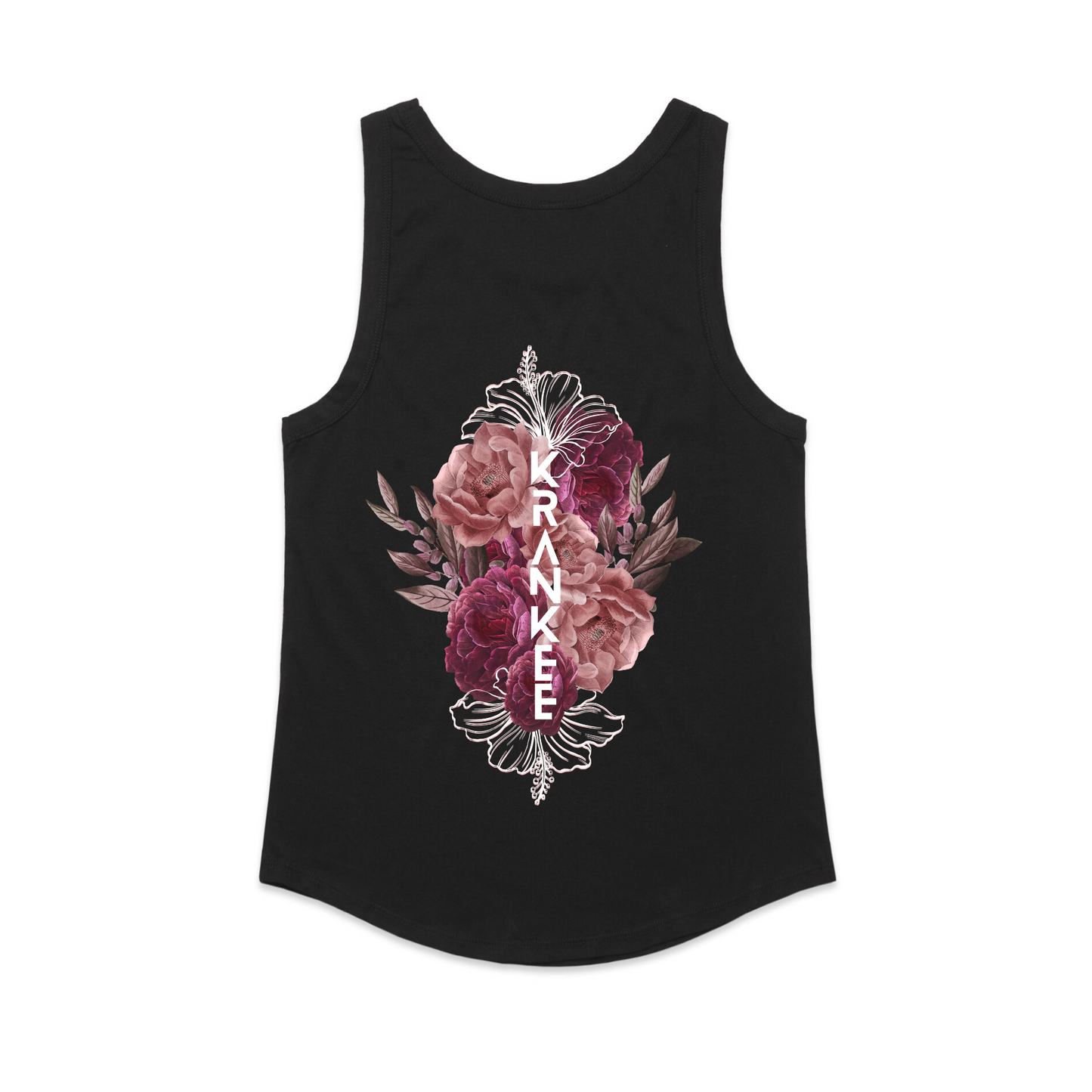 Womens Floral Back Singlet