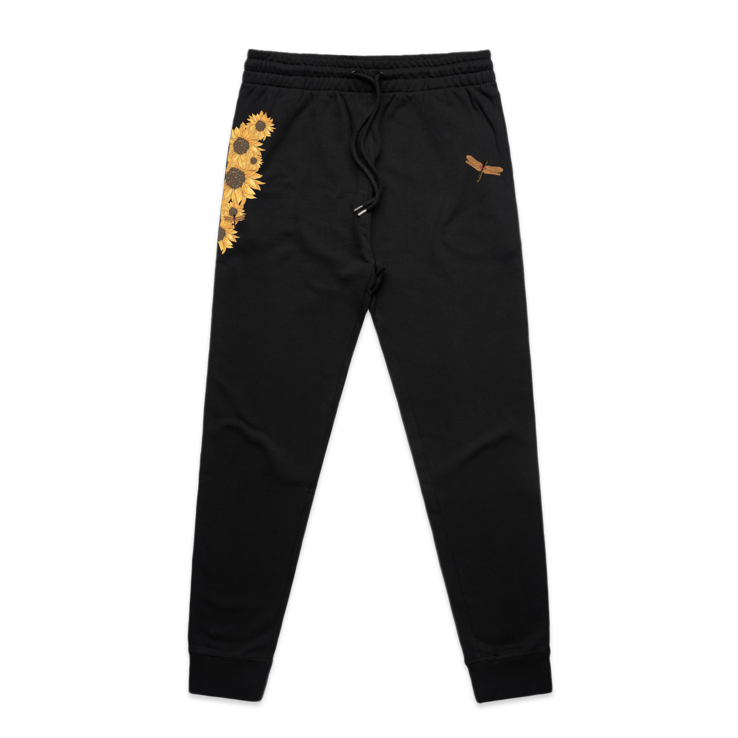 Unisex Flutterby Sunflower Slim Track Pants