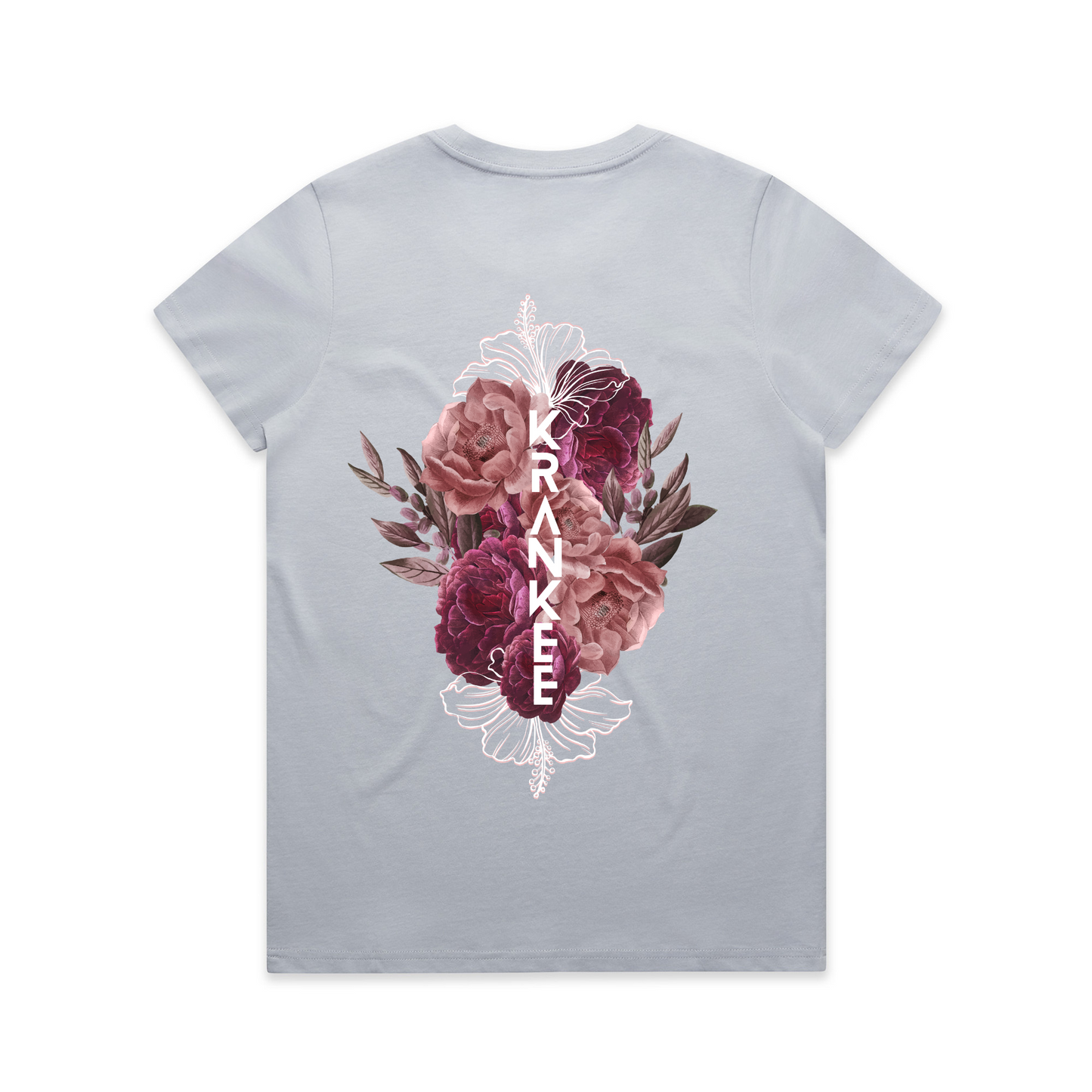 Womens Floral Back Tee