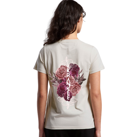 Womens Floral Back Tee