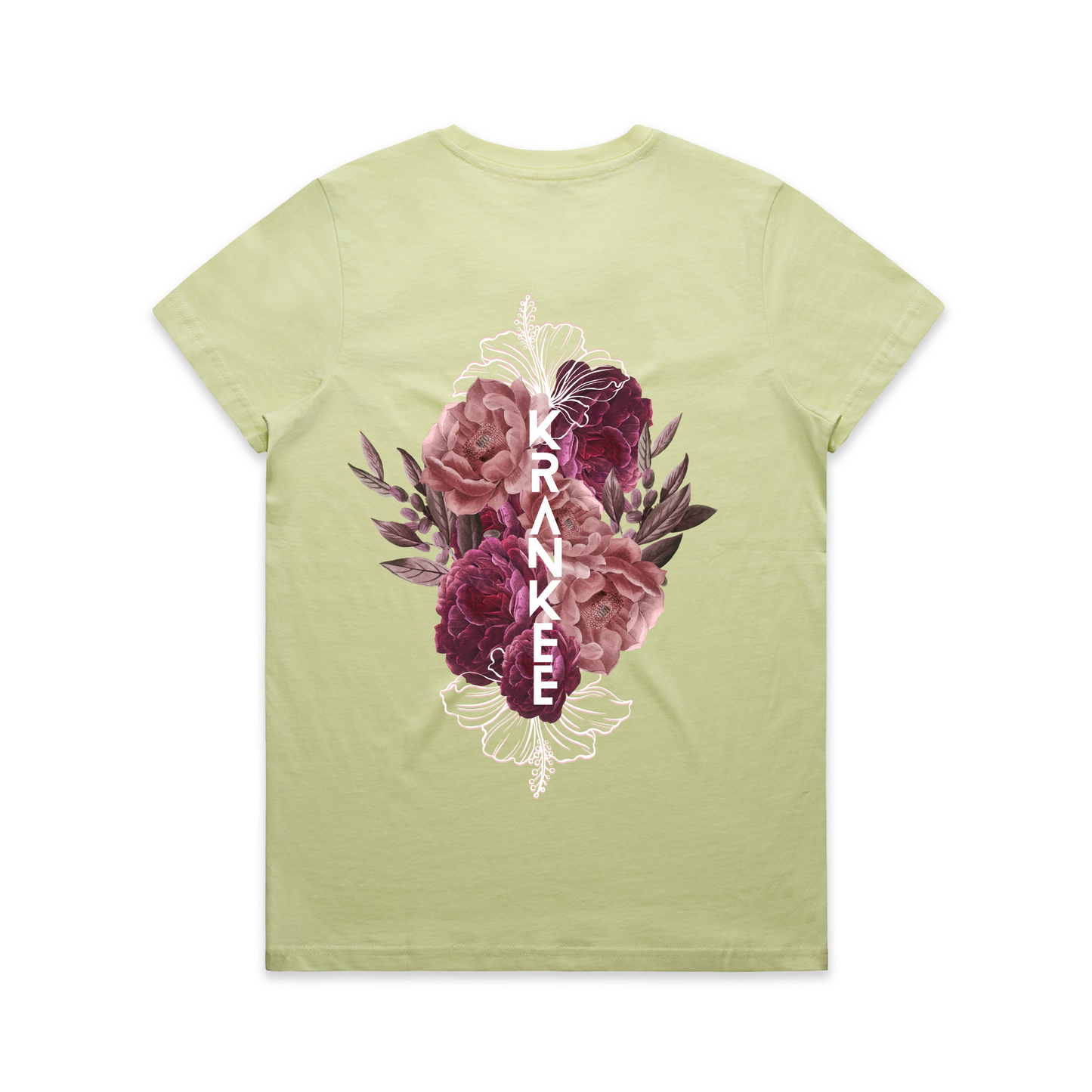 Womens Floral Back Tee