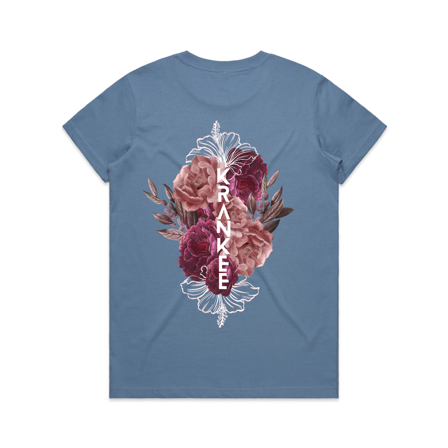 Womens Floral Back Tee