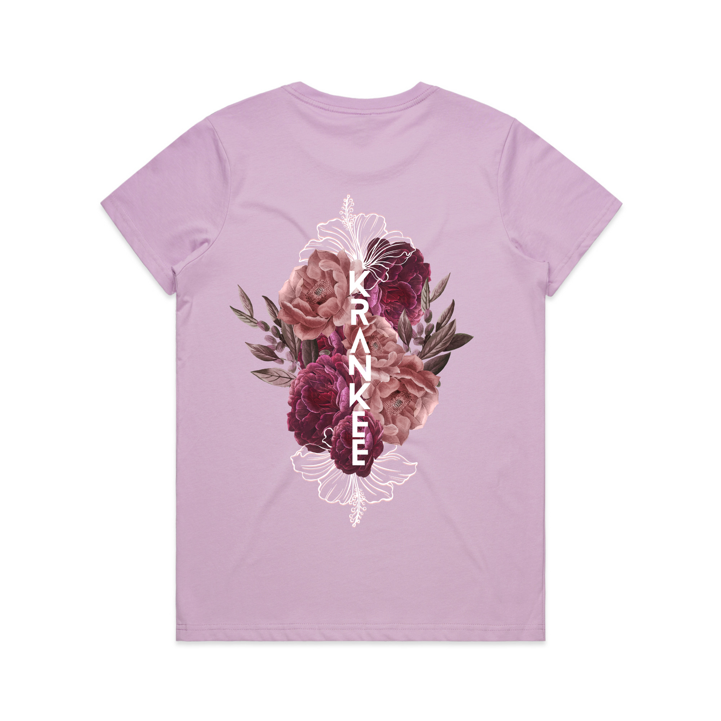 Womens Floral Back Tee