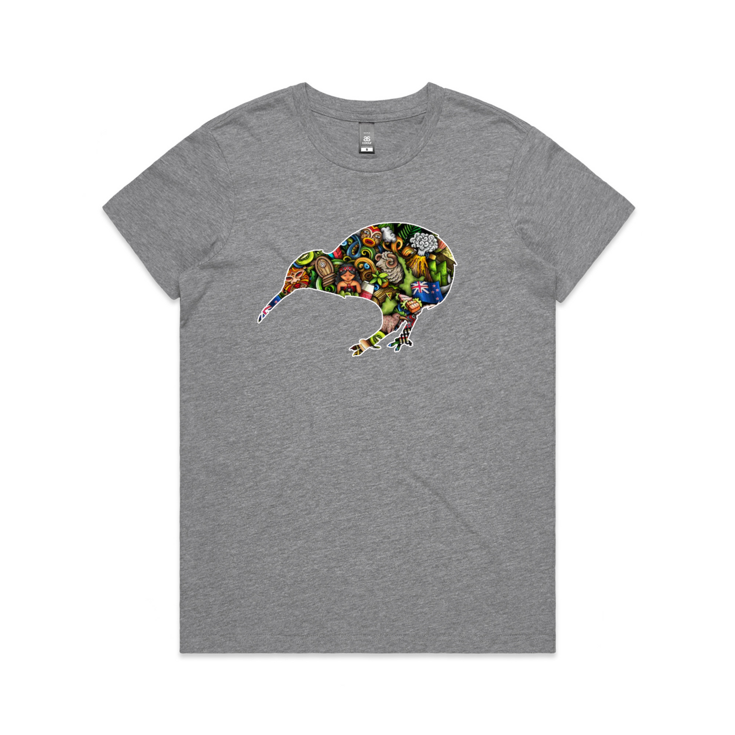Womens Kiwi Collage Tee