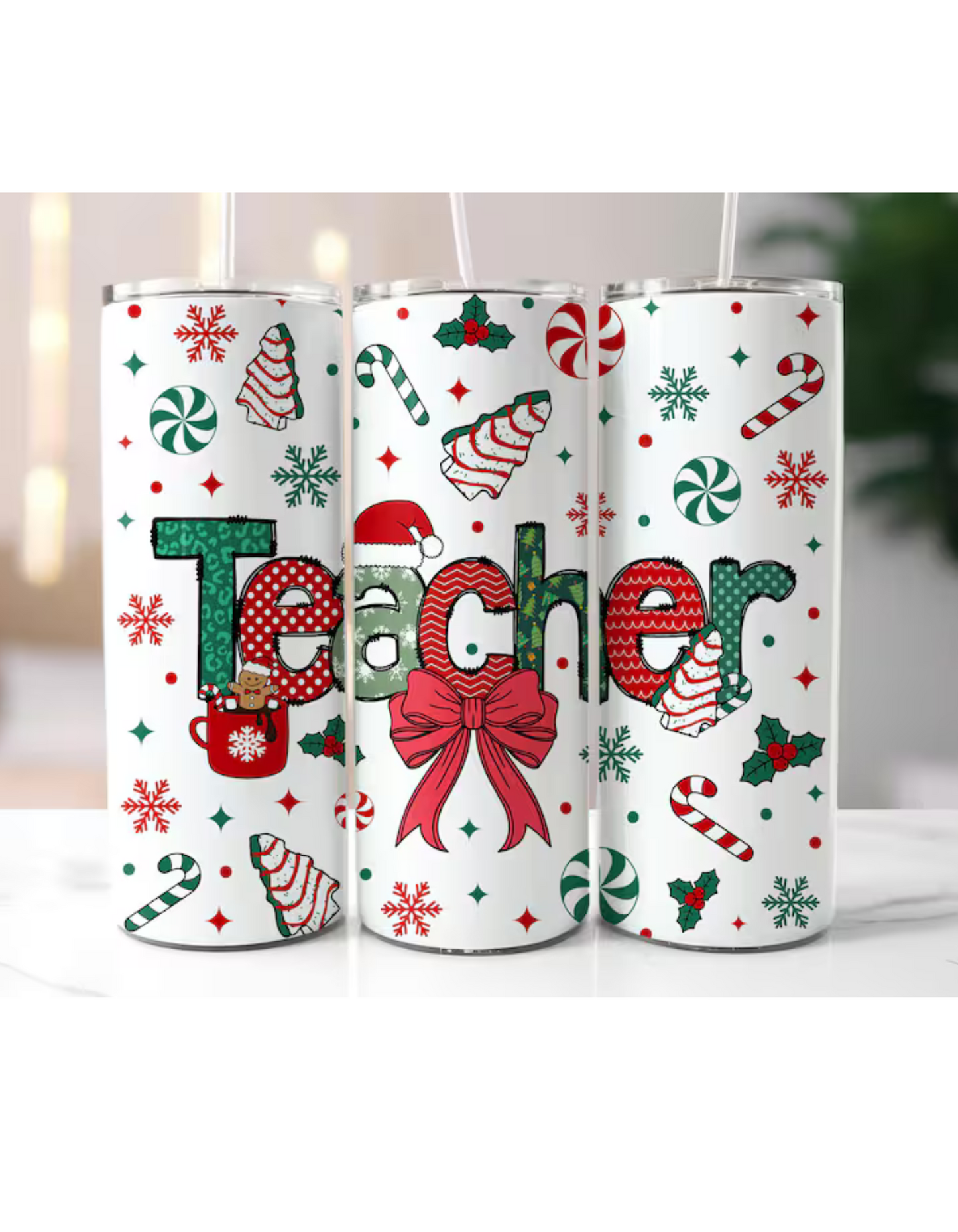 Teacher XMAS - Tumbler & Bottle